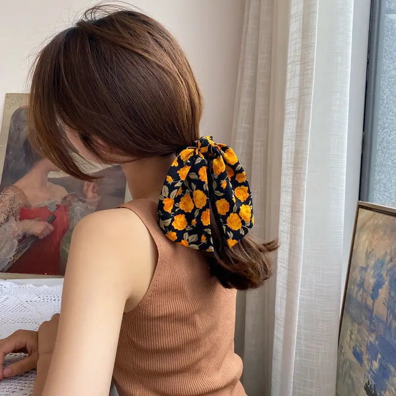 Flora Silk Bow